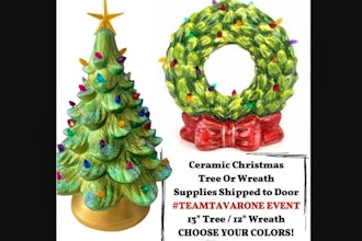 Virtual Choose your Ceramic Tree or Wreath (Ages 13+)